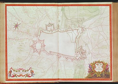 Plan und Karte von Cambrai, aus dem 